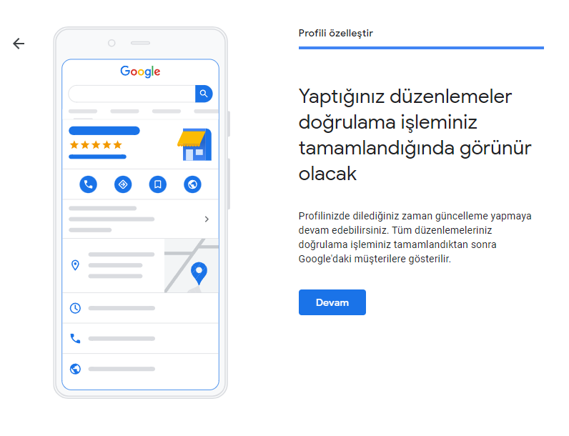 Google Benim İşletmem Yöneticisi