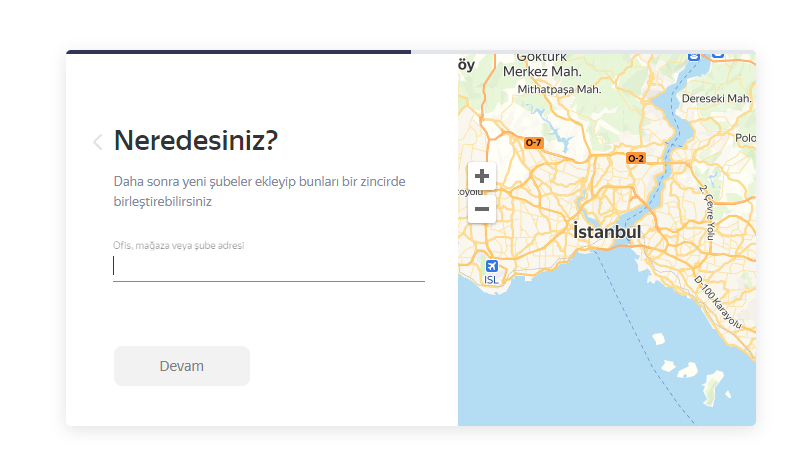 Yandex Konum Eklemek