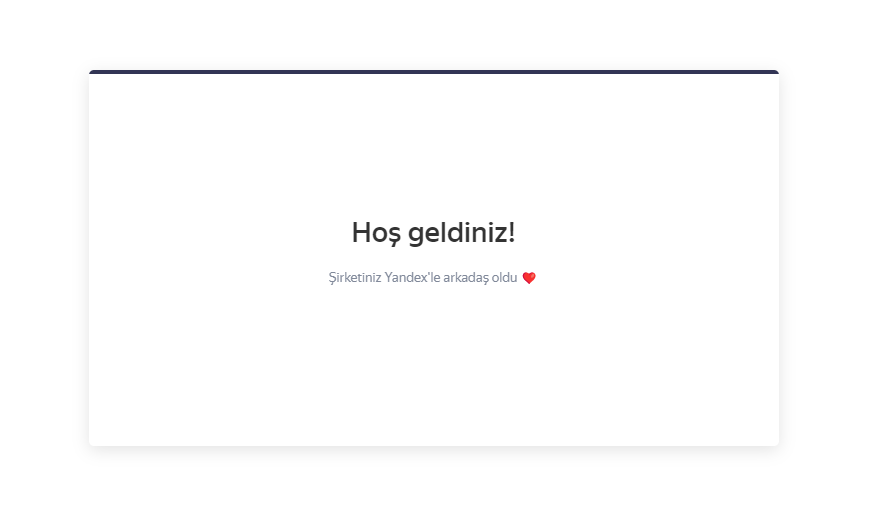 Şirketiniz Yandex ile arkadaş oldu
