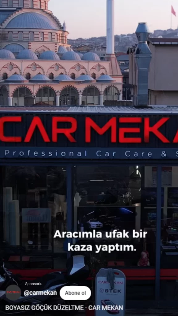 Car Mekan Youtube Reklam Danışmanlığı