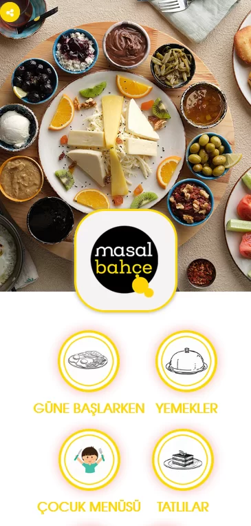 Masalbahçe Qr Menü hizmeti