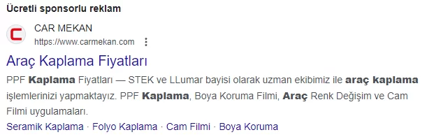 Car Mekan Google Ads Reklam Danışmanlığı